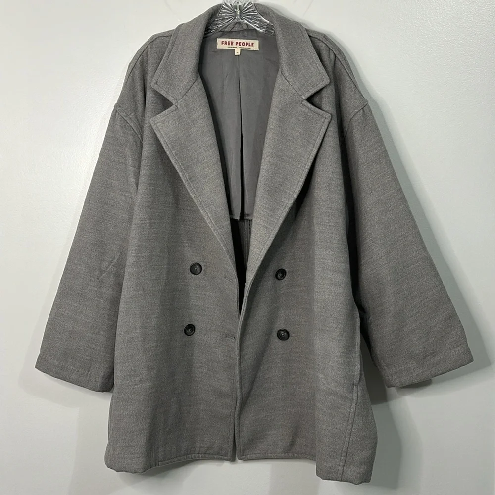Free People Hannah Oversized Blazer Jacket Size XL - Picture 6 of 6